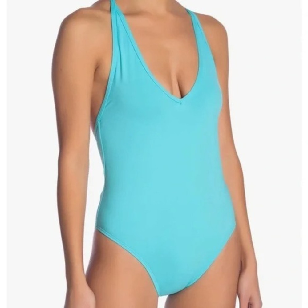 PieceVYB! T-Back Swimsuit NWOT blue tea